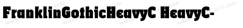 FranklinGothicHeavyC HeavyC字体转换